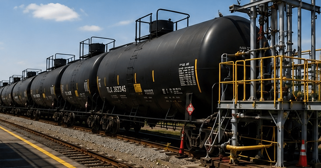 Train tanker.