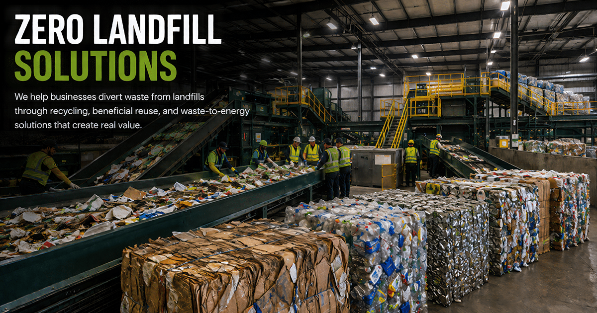Zero landfill warehouse sorting.l